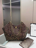 Woolen knitted shopping bag