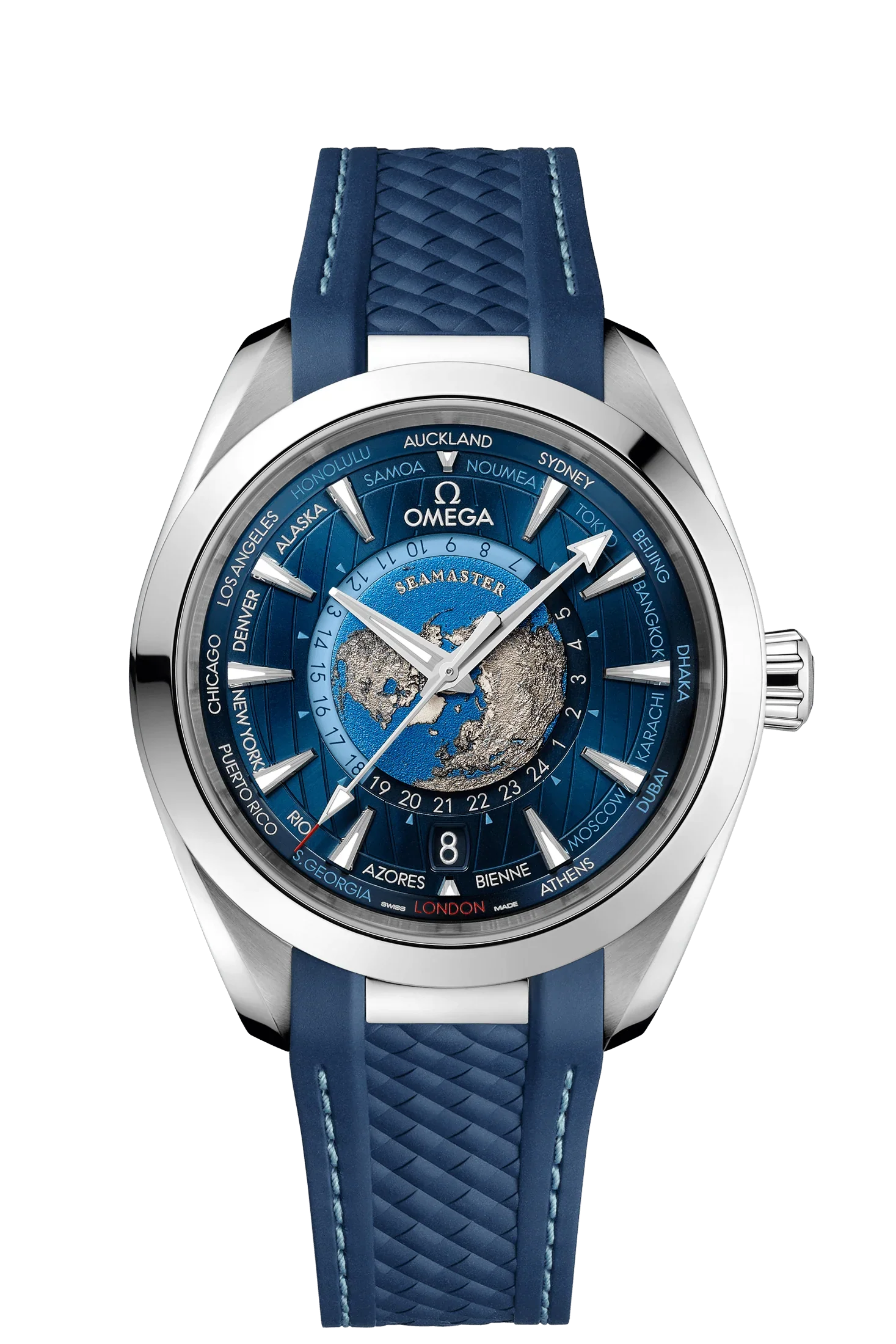 Blue Steel - Blue Rubber Strap - Automatic - 43mm