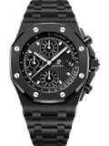 L Size -Black OFFs - 904L Steel - Quartz -Chronograph- 43mm
