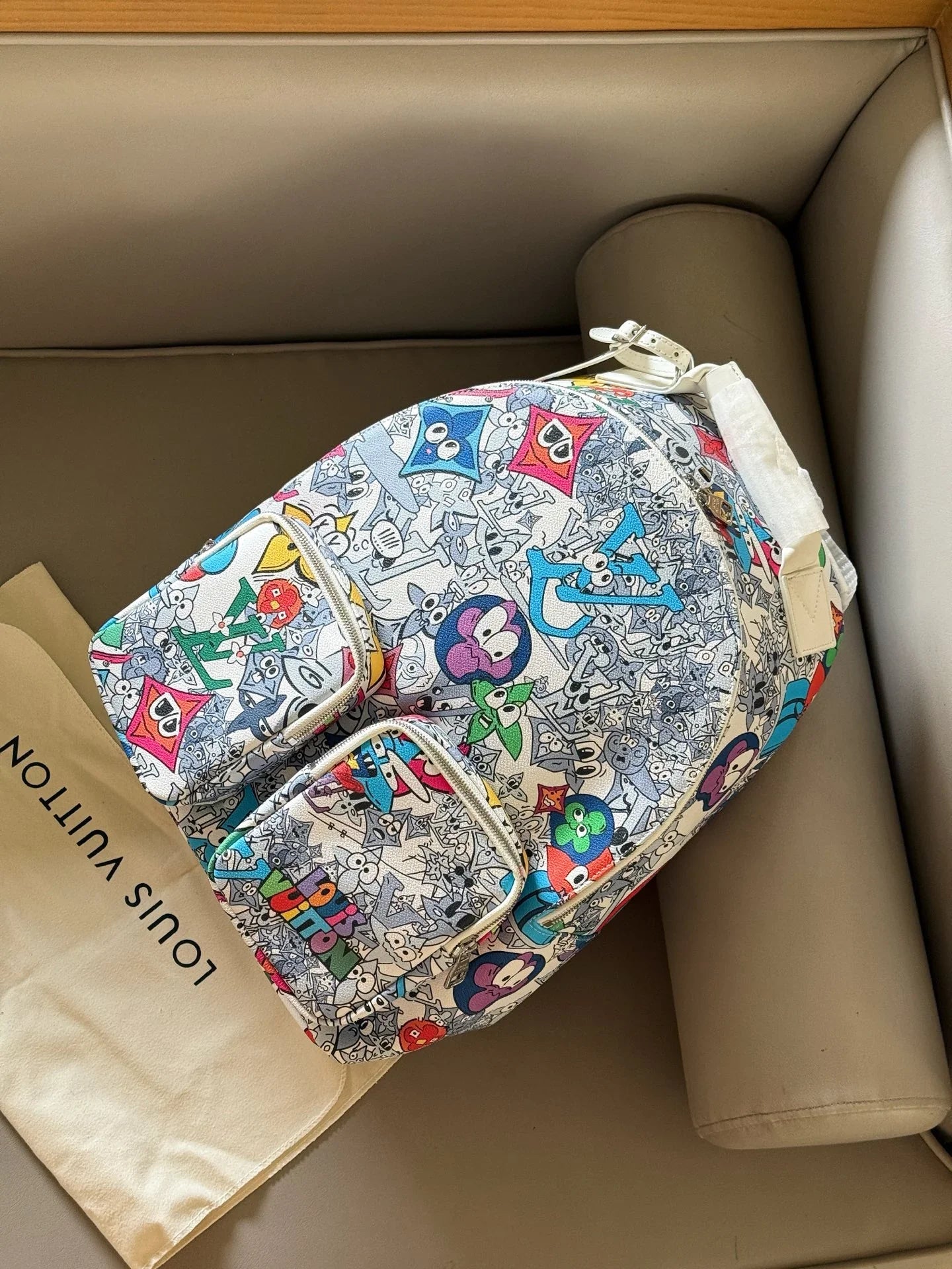 Cartoon graffiti backpack
