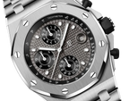 Grey OFFs - White Steel - Quartz- 43mm