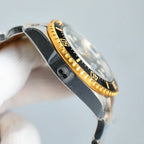 L Size - Black Yellow -Silver 904L Steel -Automatic- 43mm