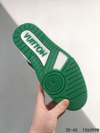 Black And Green Letter Sneaker