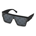 Classic all-over print square wide-leg sunglasses
