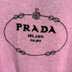 Prada/26 Early Autumn New Logo Knit Short Sleeve