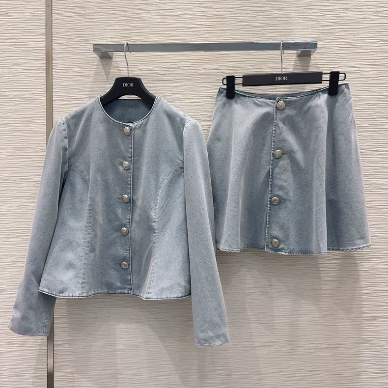 Dior/26ss new stylish denim set