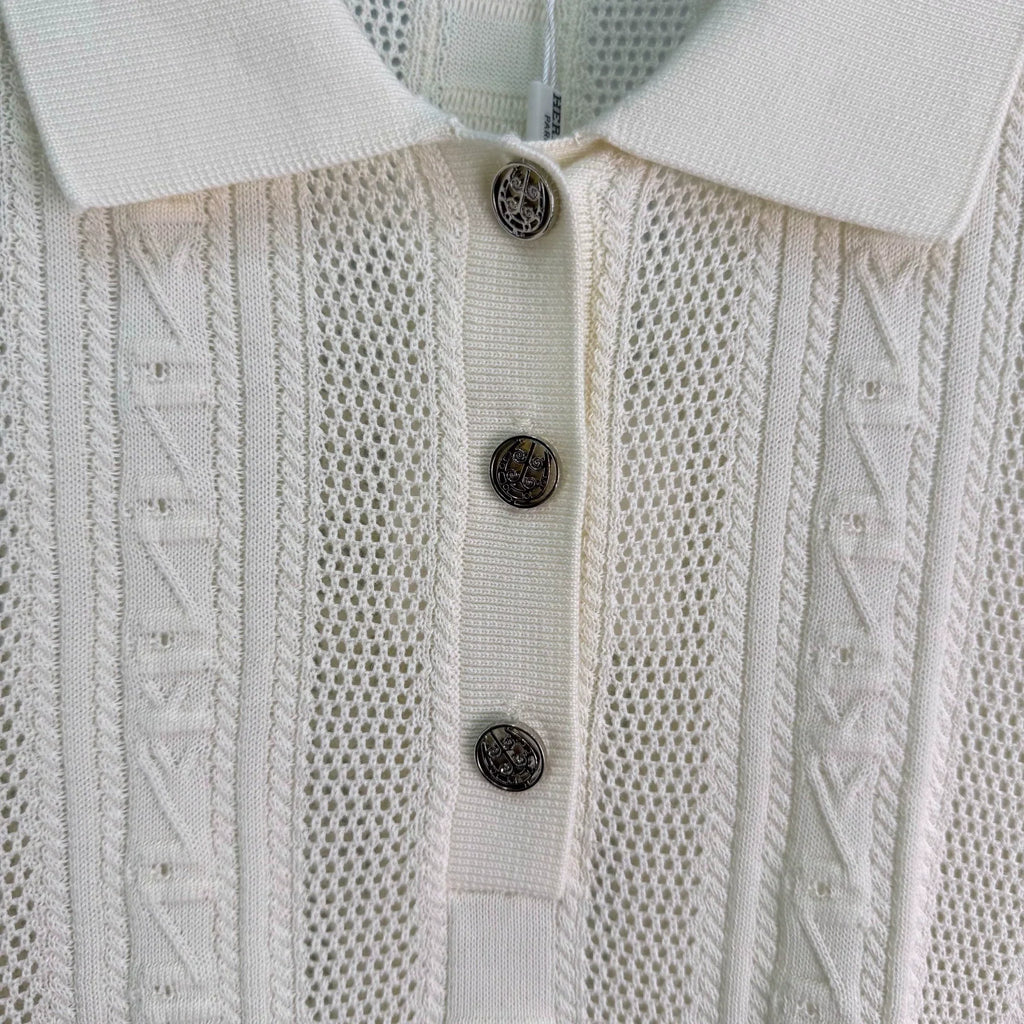 Hermès / 26 Early Fall New Polo Collar Knit Top