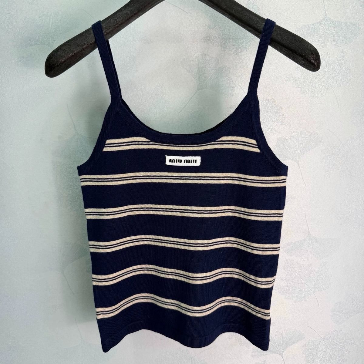 MiuMiu/26 Early Autumn New Striped Vest and Knit Cardigan Two-Piece Set