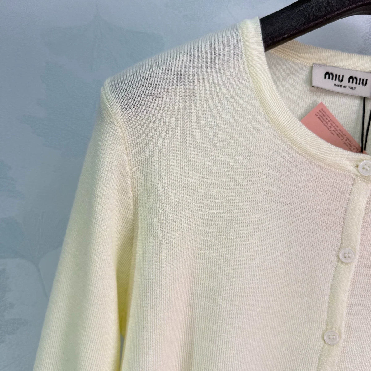 MiuMiu/26 Early Autumn New Knit Cardigan with Striped Vest