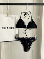 25 New bikini terry logo split swimsuit
