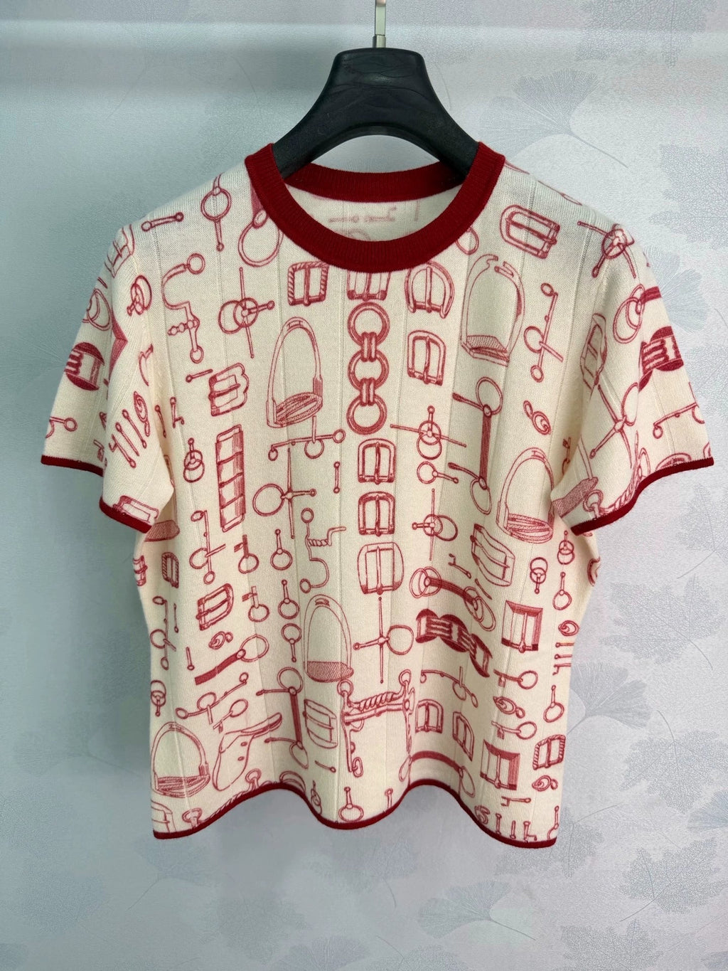 Hermès / 26 Early Autumn New Round Neck Knit Short Sleeve
