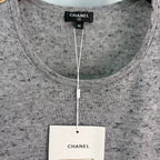 Chanel / 26 Early Autumn New Grey Knit Vest