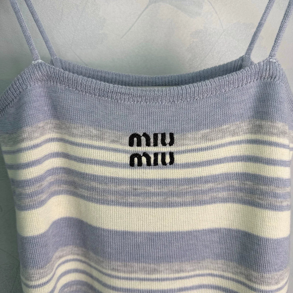 MiuMiu/26 Early Autumn New Knit Cardigan + Striped Vest