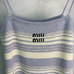 MiuMiu/26 Early Autumn New Knit Cardigan + Striped Vest