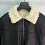 Chanel/26 New Lamb Wool Leather Jacket