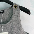 Chanel / 26 Early Autumn New Grey Knit Vest