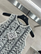 25fw Floral knit vest