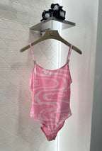 25 New Printed Halter Swimsuit