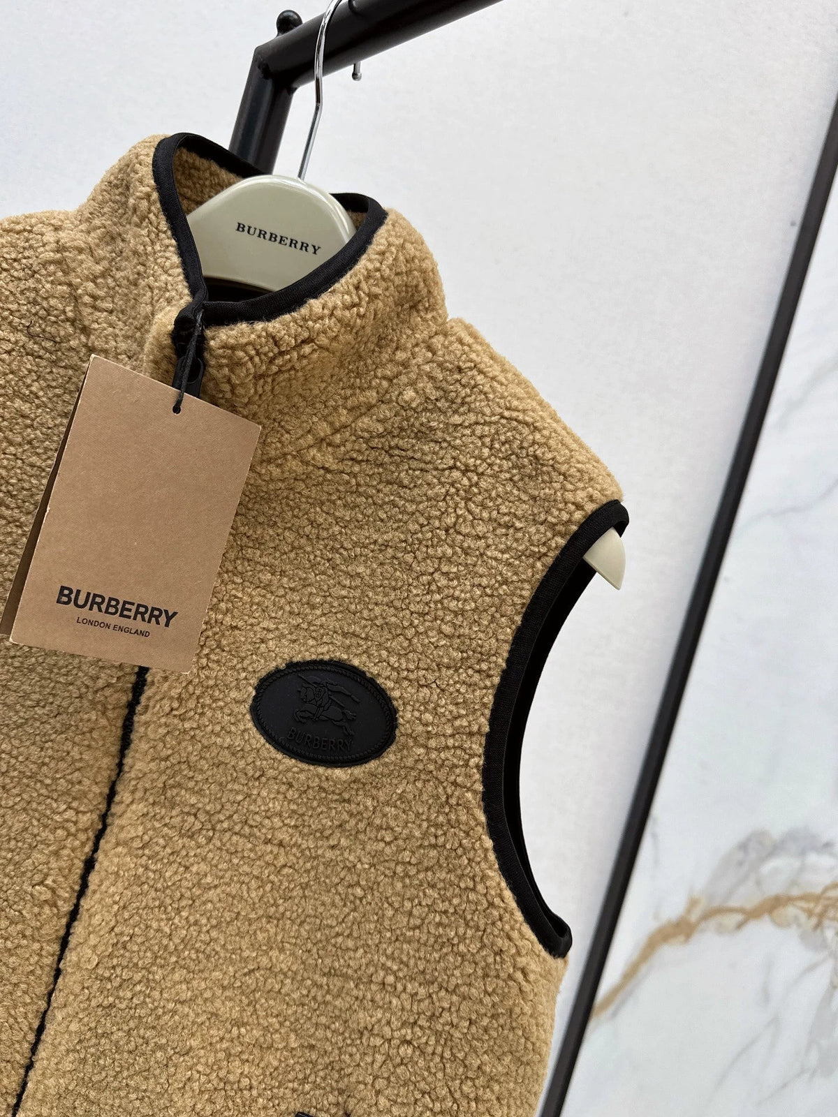 25fw Polar fleece stand collar vest