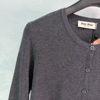 MiuMiu/26 Early Autumn New Knit Cardigan with Striped Vest