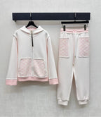 Louis Vuitton /26New Season Hooded Jacquard Jacket & Trousers Set