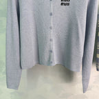 MiuMiu/26 Early Autumn New Knit Cardigan + Striped Vest