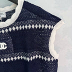 Chanel/26SS New Striped Knit Vest