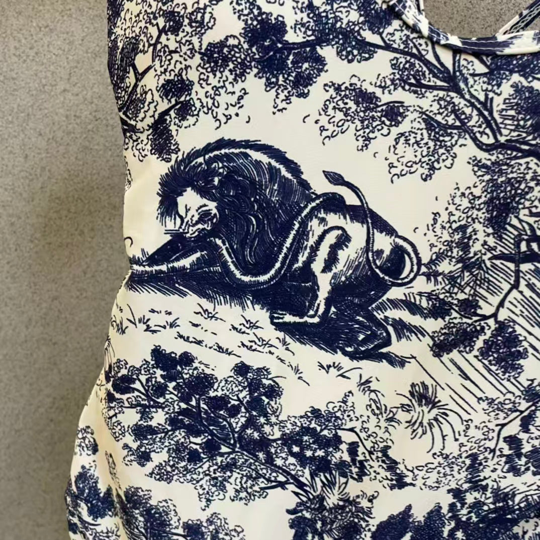New animal print swimsuit
