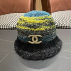 New Rainbow Knitted Basin Hat