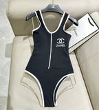 New one-piece swimsuit with chest cushion