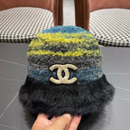 New Rainbow Knitted Basin Hat