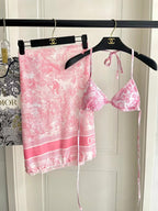 New three piece printed swimsuit