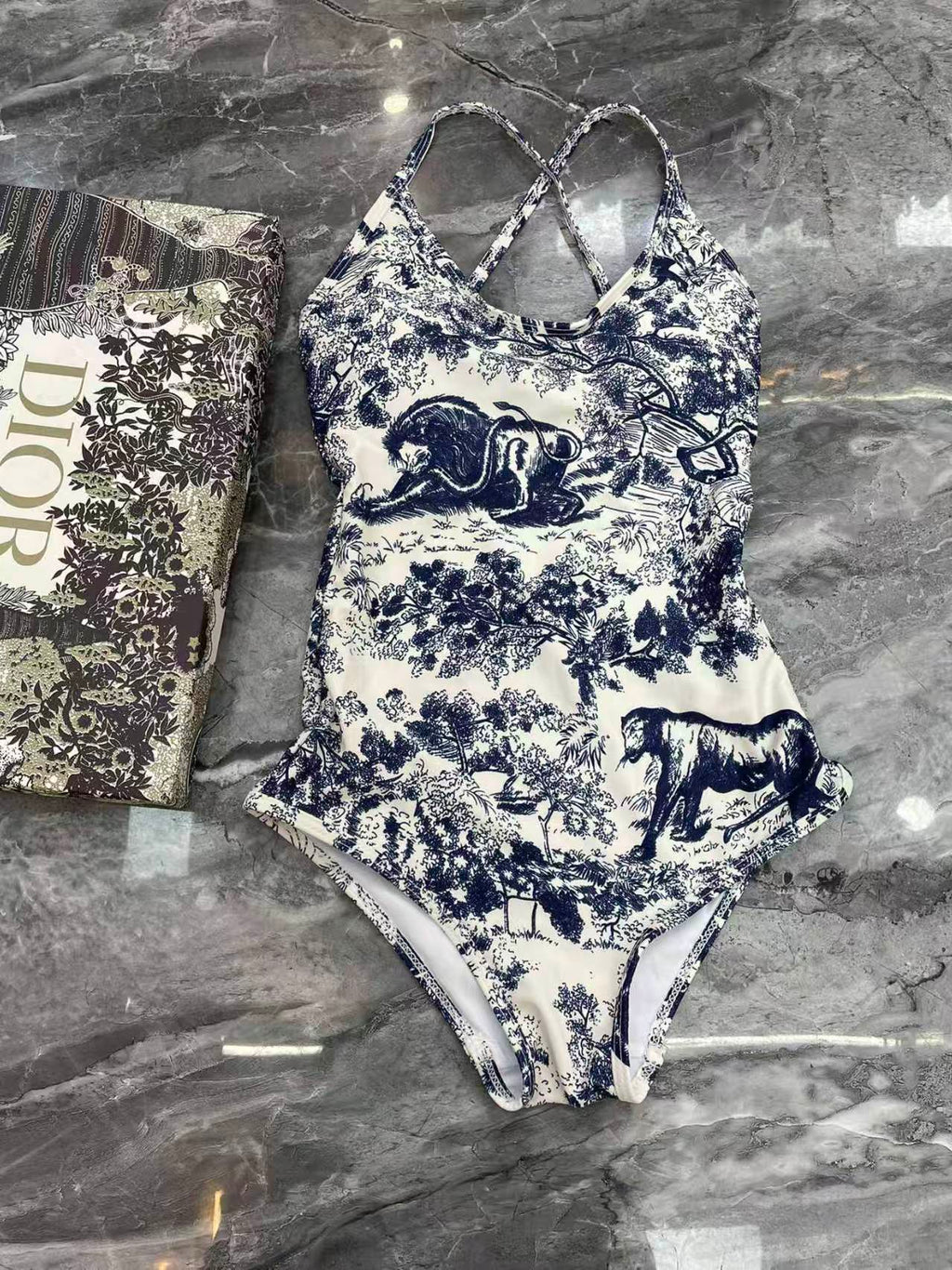 New animal print swimsuit