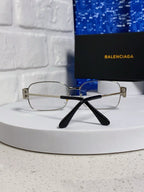 New metal retro box, refined gold wire rectangular gold and silver frame for men and women, can be paired with myopia glasses trend