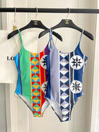 New one-piece printed swimsuit