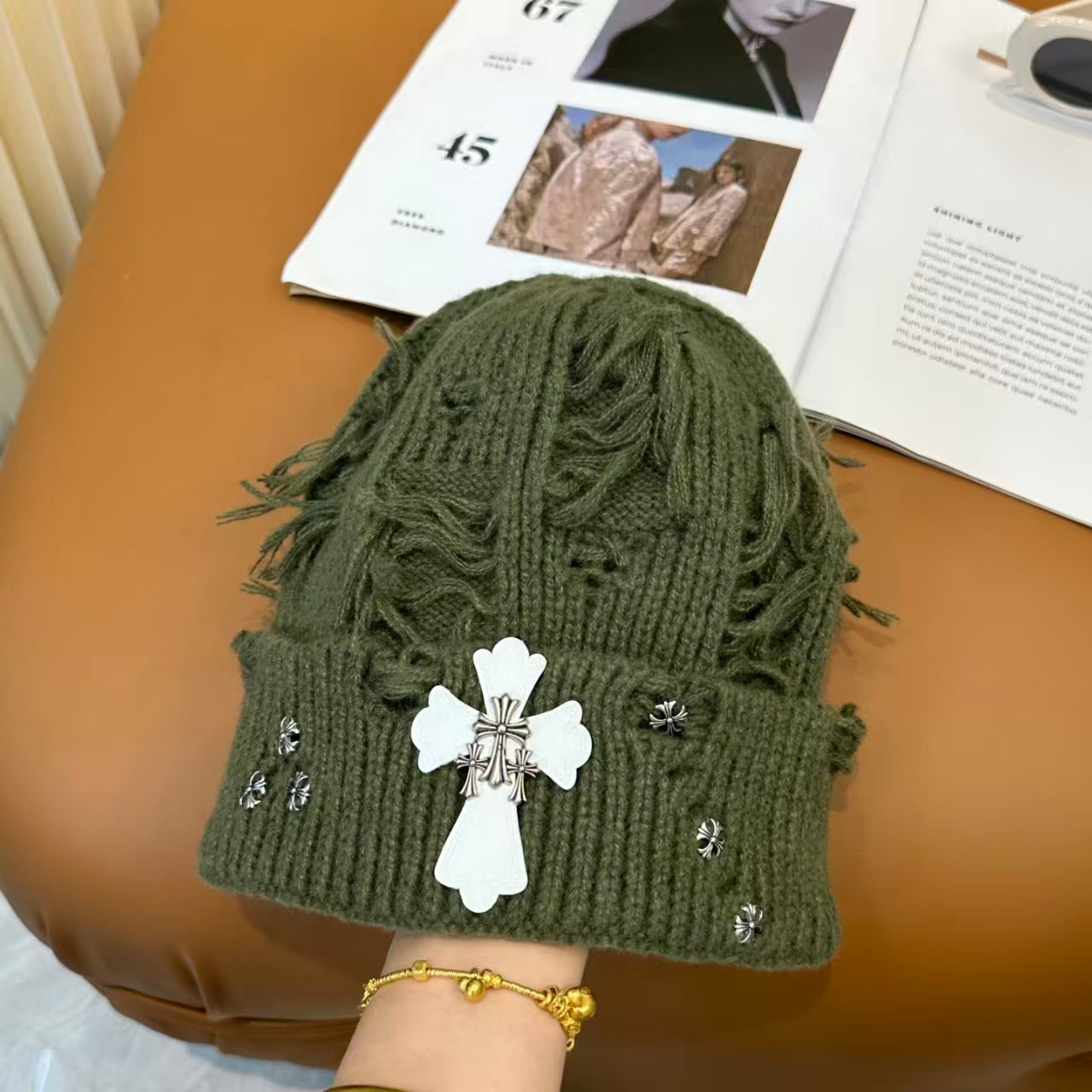 New Cross Knitted Hat