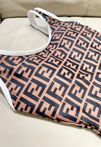New letter printed one-piece swimsuit