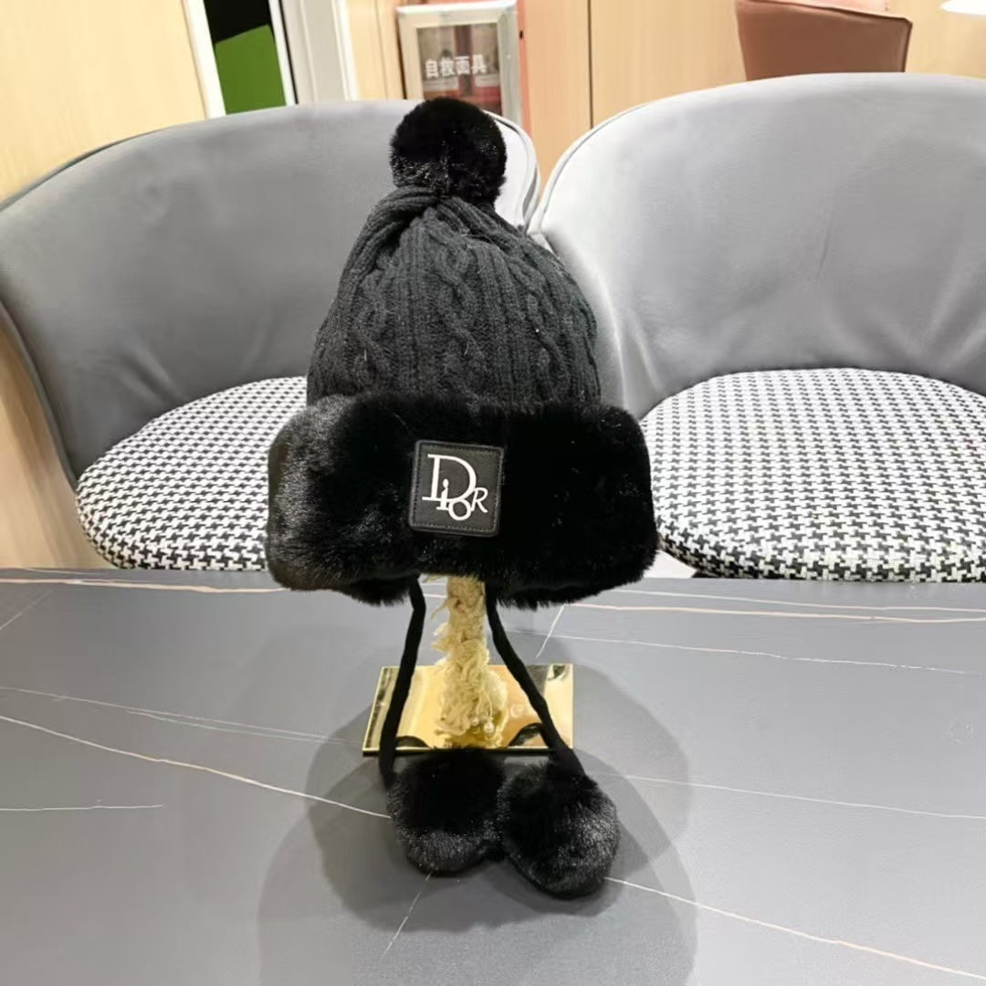 Ear protection knitted hat