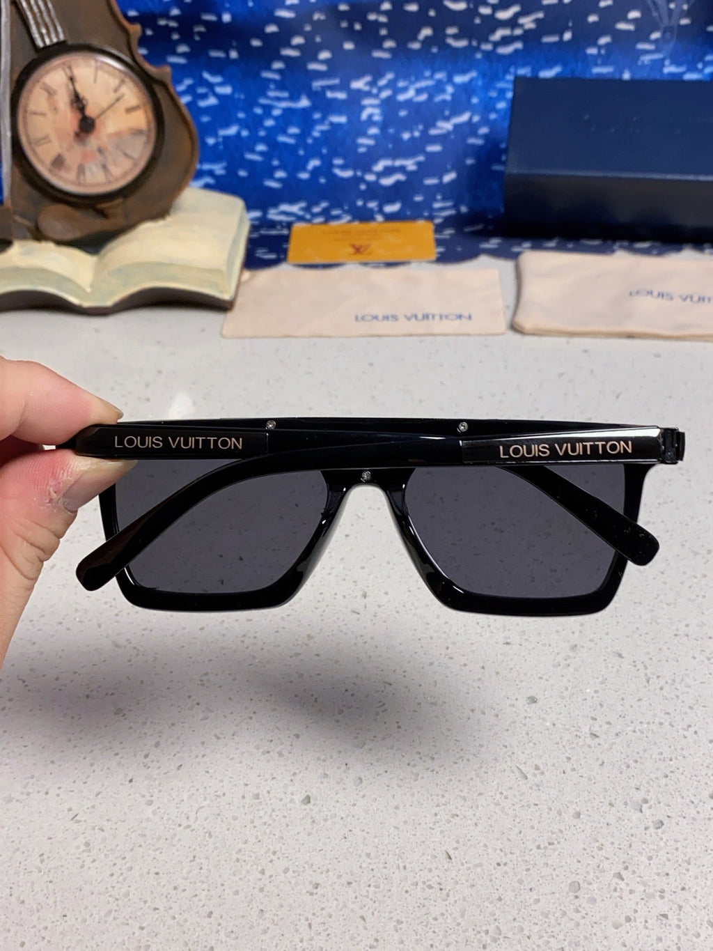 New Korean style personalized wide edge thick frame sunglasses