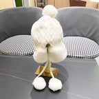 Ear protection knitted hat