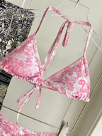New three piece printed swimsuit