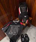 Co branded embroidered logo backpack