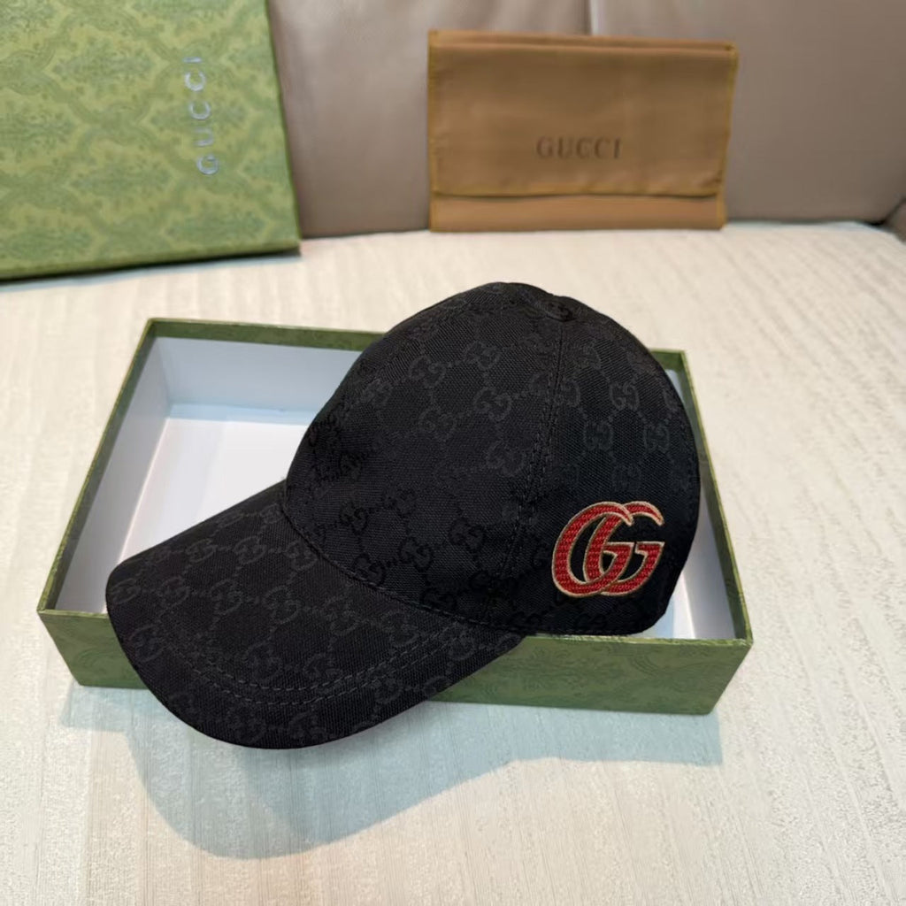 Embroidered baseball cap on the side