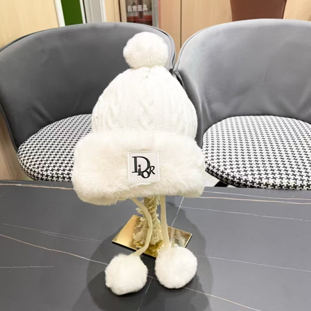 Ear protection knitted hat