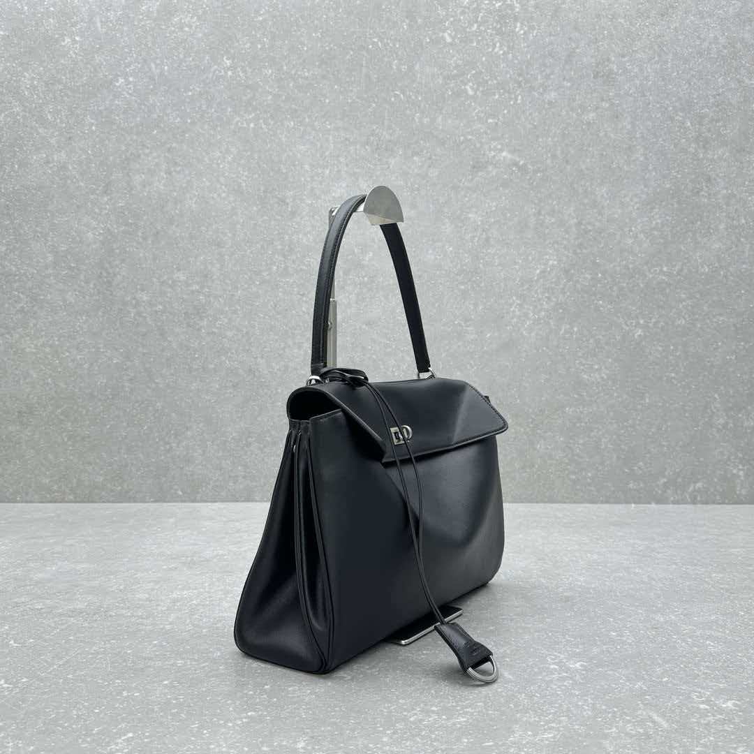 Black Silver Postman Bag