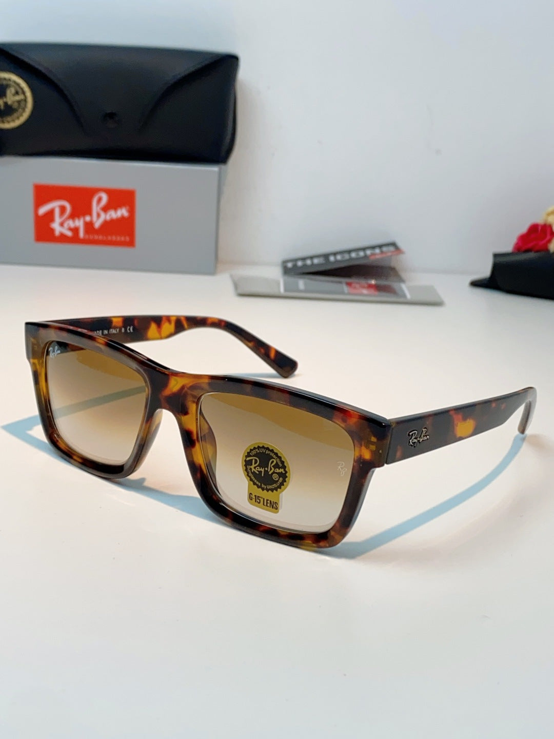 High quality tempered glass sunglasses for men