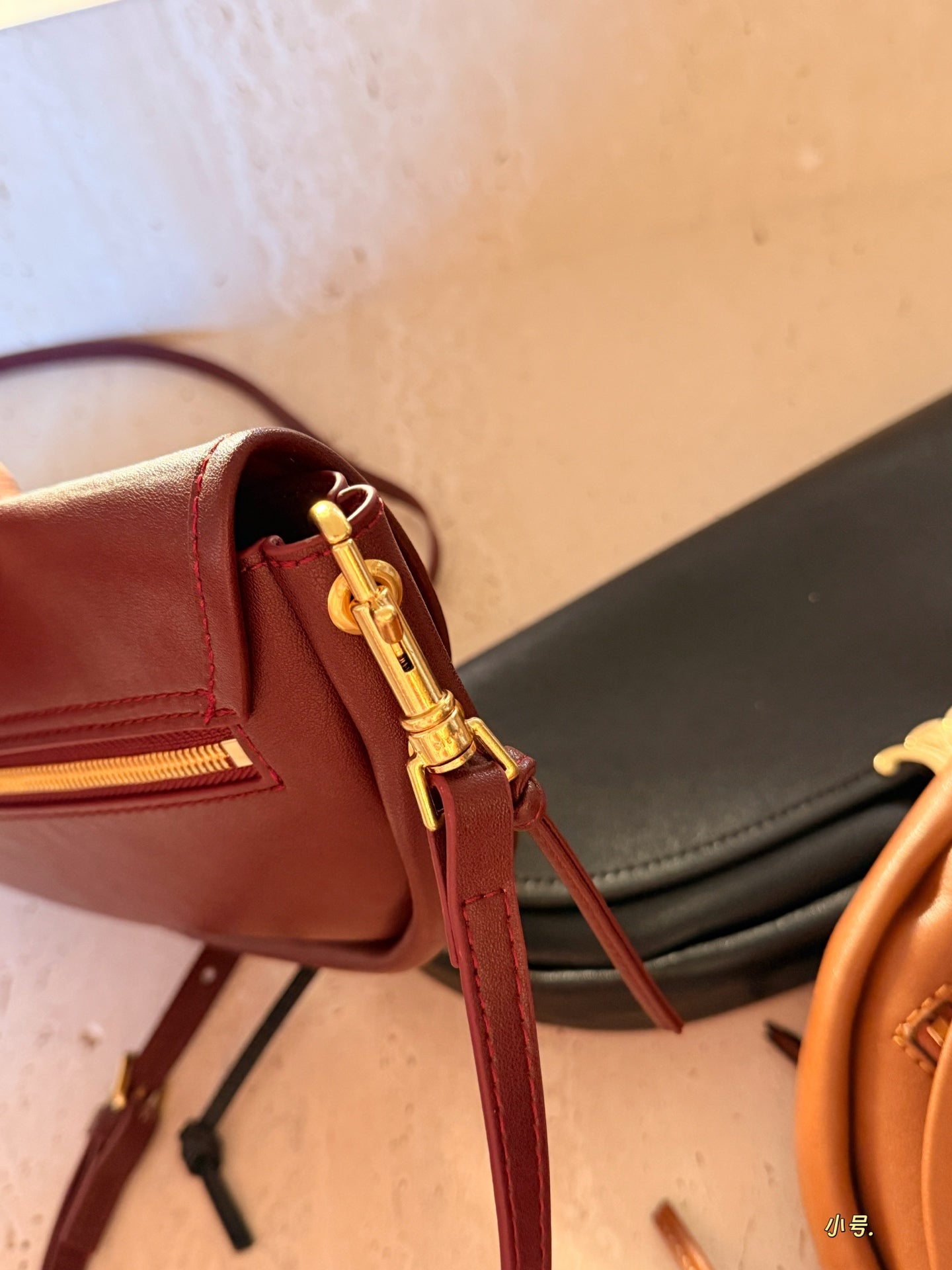 Horizontal Half Half Moon Bag Saddle Bag
