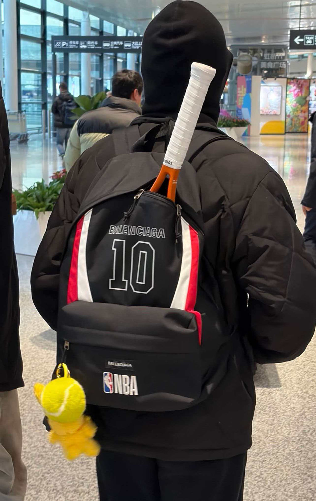 Co branded embroidered logo backpack
