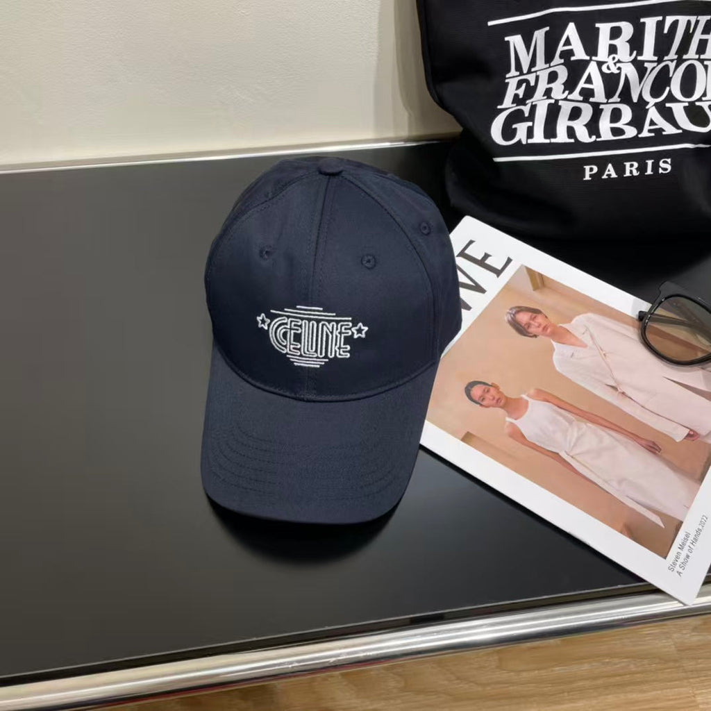 Embroidered letter baseball cap