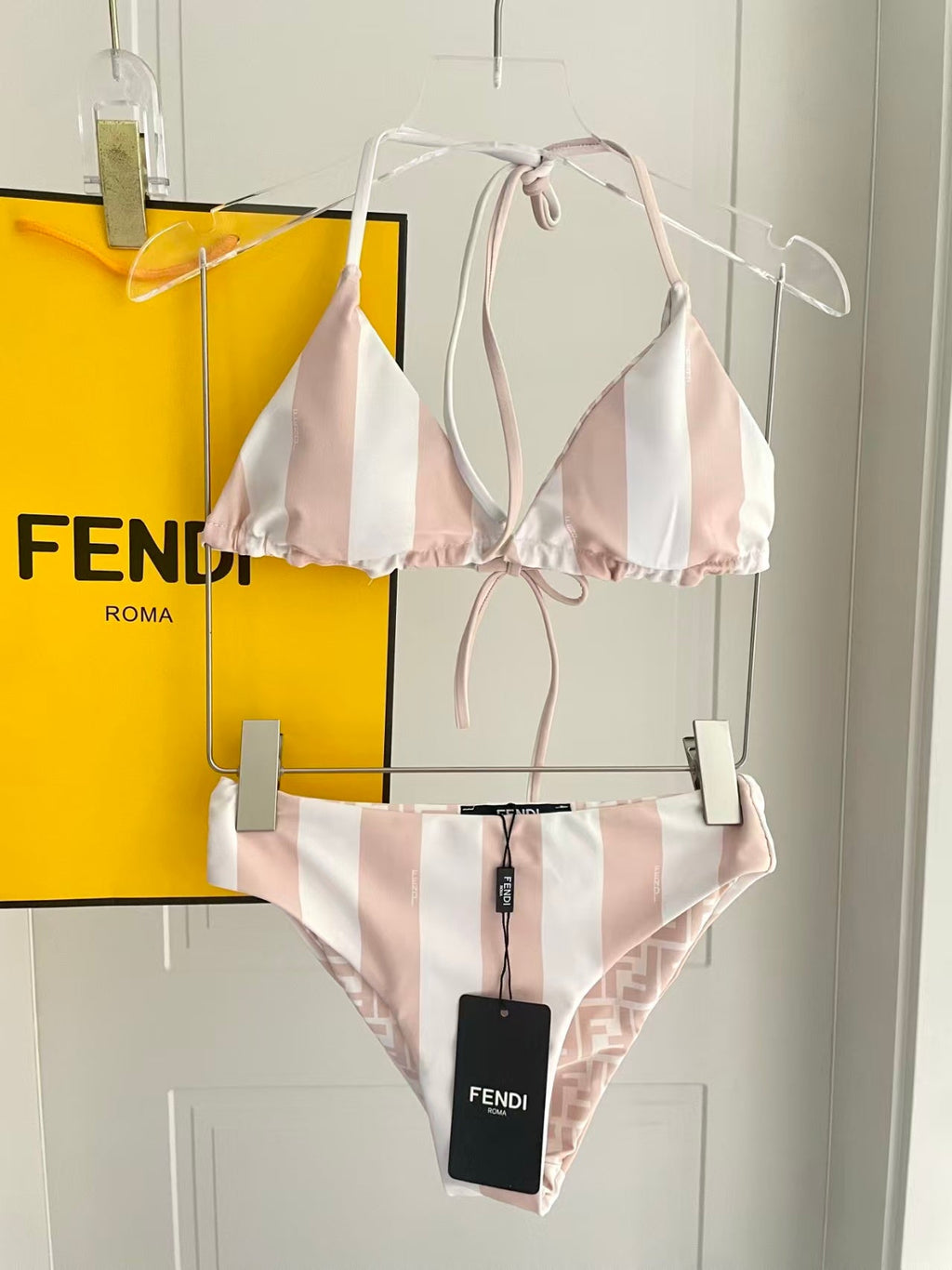 New printed split swimsuit
